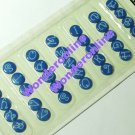 Self Adhesive Alphabet Buttons Naval Blue
