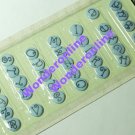 Self Adhesive Alphabet Buttons sky blue