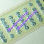 Self Adhesive Alphabet Buttons sky blue