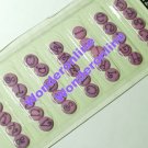 Self Adhesive Alphabet Buttons light purple