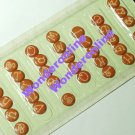 Self Adhesive Alphabet Buttons light brown