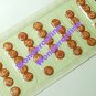 Self Adhesive Alphabet Buttons light brown
