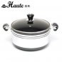 Houte cooking pot-24cm- both side hand grip-silver