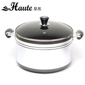 Houte cooking pot-28cm- steamer-silver