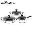 Houte cooking pot sets 3 pcs silver