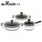 Houte cooking pot sets 3 pcs silver