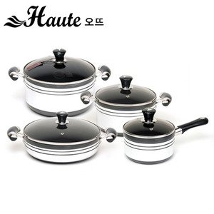 Houte cooking pot sets 4 pcs silver