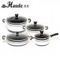 Houte cooking pot sets 4 pcs silver