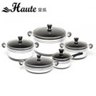Houte cooking pot sets 5 pcs silver