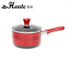 Houte cooking pot-16cm-one side hand grip-red