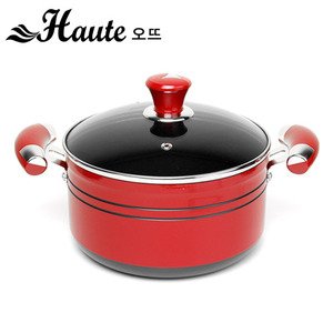 Houte cooking pot-20 cm-both side hand grip-red