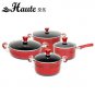 Houte cooking pot sets 4 pcs red