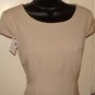 ELLEN TRACY WOMENS A-LINE DAY TO EVENING DRESS WITH ACCENT COLOR BEIGE SIZE 6 16