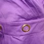 ELLEN TRACY WOMENS PURPLE DAY DRESS WITH GOLD ACCENTS