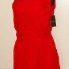 ELLEN TRACY  WOMENS ONE ARM EVEVING DRESS WITH FLORAL ACCENT