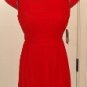 DONNA RICCO WOMENS CAP SLEEVE SILK DRESS WITH JEWEL ACCENT
