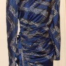 MARC NEW YORK WOMENS LONG SLEEVE RUFFLE FRONT DRESS