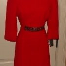 DONNA RICCO WOMENS FRENCH CREPE DRESS
