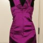 ADRIANNA PAPELL WOMENS GEM COLLAR DRESS