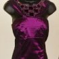 ADRIANNA PAPELL WOMENS GEM COLLAR DRESS