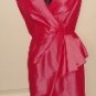 EVAN PICCONE WOMENS COCKTAIL DRESS WITH RUFFLES