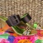 BEVERLY FELDMAN WOMENS FABIA SANDAL LEOPARD SNAKE