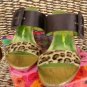 BEVERLY FELDMAN WOMENS FABIA SANDAL LEOPARD SNAKE