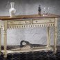 Antique Parchment Mahogany Sideboard Also Black Finish