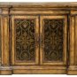 Etched Brass Mahogany Sideboard Cherry Crown Top