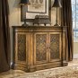 Etched Brass Mahogany Sideboard Cherry Crown Top