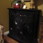 Black Carved Panel Door Sideboard Two Doors Two Drawers
