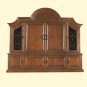 42" Black Painted Dining Table Gateleg Style Round