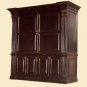 42" Black Painted Dining Table Gateleg Style Round