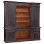 Red Cathedral Buffet Hutch Corn Silk Interior