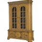 Red Cathedral Buffet Hutch Corn Silk Interior