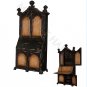 Red Cathedral Buffet Hutch Corn Silk Interior