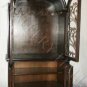 Gothic Old World  Black Curio Wine Cabinet  Iron Doors
