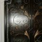 Gothic Old World  Black Curio Wine Cabinet  Iron Doors