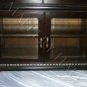 Gothic Old World  Black Curio Wine Cabinet  Iron Doors