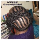 Deposit Classic Cornrows or 2 Strands Flat Natural Hair
