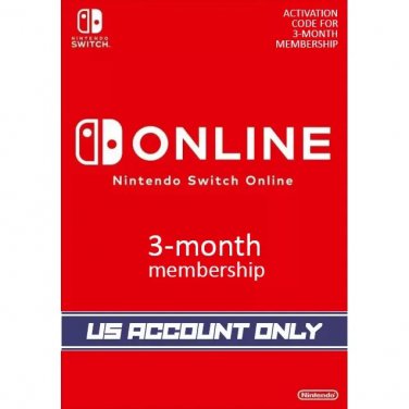 Nintendo Switch Online 3-Month Individual Membership (Digital Code with ZELLE)