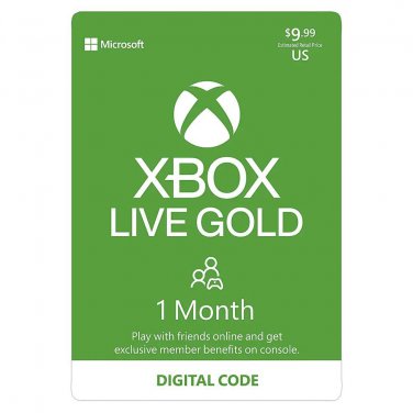 Xbox Live Gold 1-Month Membership (Digital Code with ZELLE)