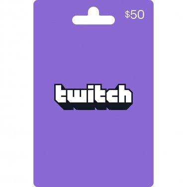 Twitch $50 Gift Card (Digital Code with ZELLE)