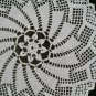 Carousel white doily handmade crocheted 15 inches in diameter
