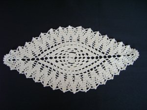 Charming handmade crocheted doilyu  )