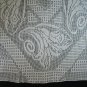 Beautiful handmade crocheted tablecloth square white
