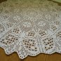 White crocheted doily with Butterflies