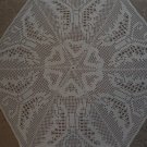 Beautiful handmade crocheted doily - beige 25 inches