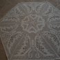 Beautiful handmade crocheted doily - beige 25 inches