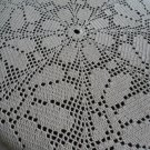 Beautiful handmade crocheted doily Margaritas - beige - 34 inches